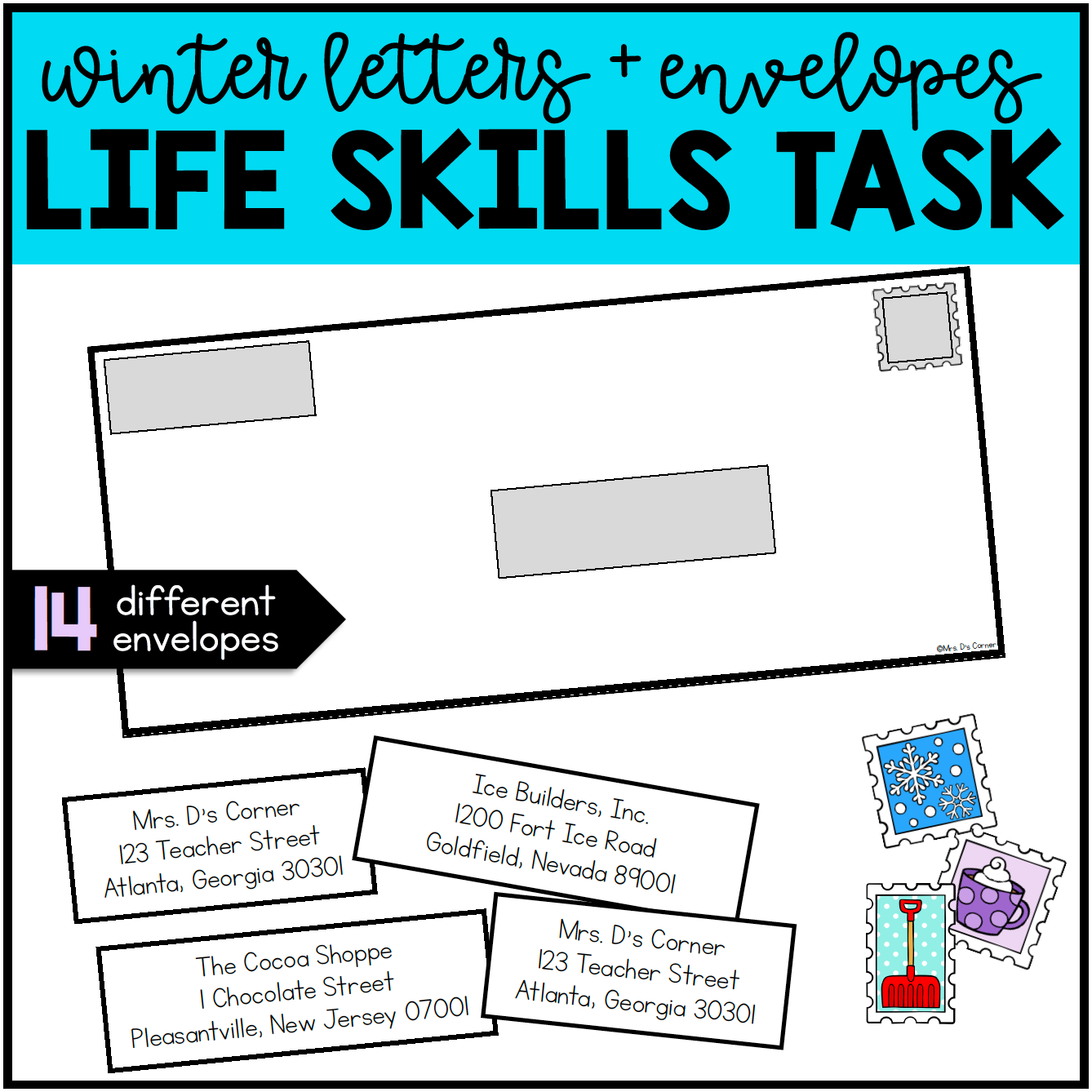 Addressing an Envelope | Winter Life Skills Center How to Address an Envelope