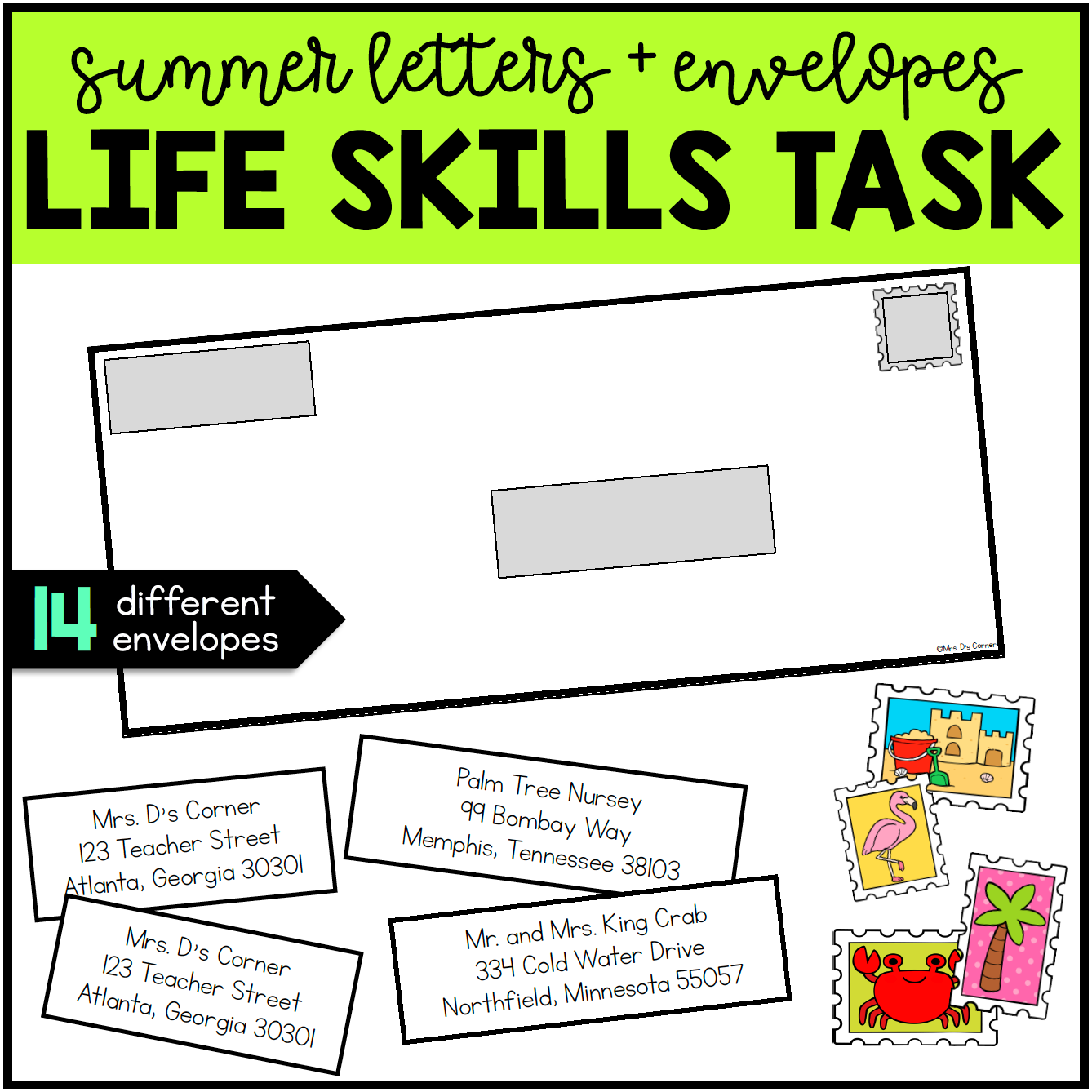 Addressing an Envelope | Summer Life Skills Center How to Address an Envelope