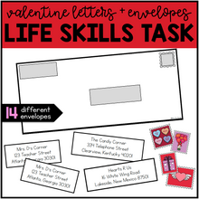 Load image into Gallery viewer, Addressing an Envelope | Valentines Life Skills Center How to Address an Envelope