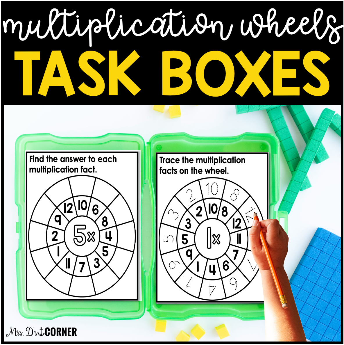 Task Wheel.pdf Differentiated Multiplication Wheel Task Boxes Bundle for Special Educ ...