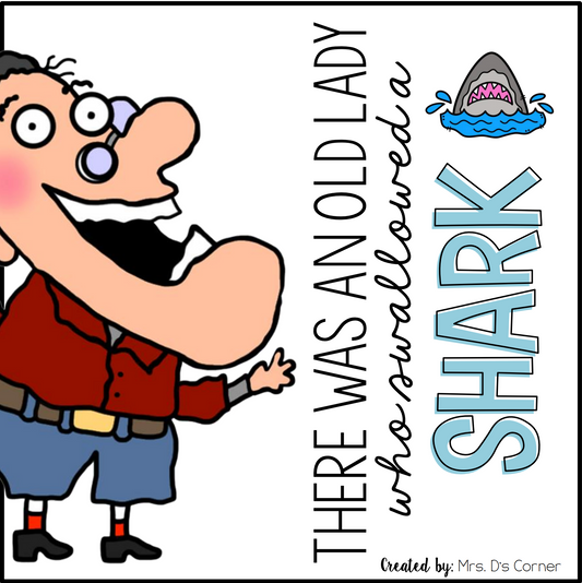 Old Lady Swallowed a Shark Book Companion [4 different activities!]