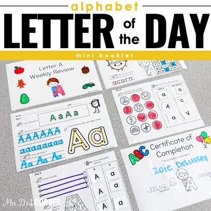 Letter of the Day Booklet | Weekly Alphabet Letter Review Booklet