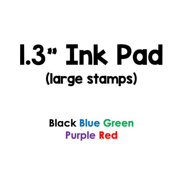 Large Ink Pad - 5 Color Options