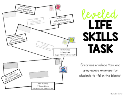 Addressing an Envelope | Monsters Life Skills Center How to Address an Envelope