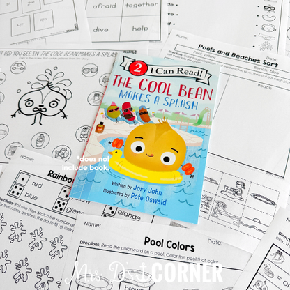 The Cool Bean Makes a Splash Book Companion | Story Extension Activities