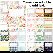 Load image into Gallery viewer, Editable Binder Covers + Spines for Special Education Teachers | 44 Total
