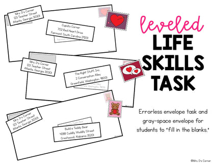 Addressing an Envelope | Valentines Life Skills Center How to Address an Envelope