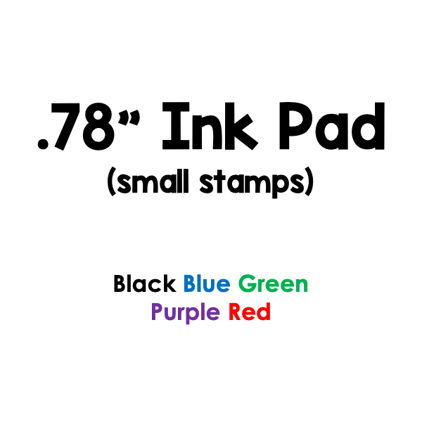 Small Ink Pad - 5 Color Options