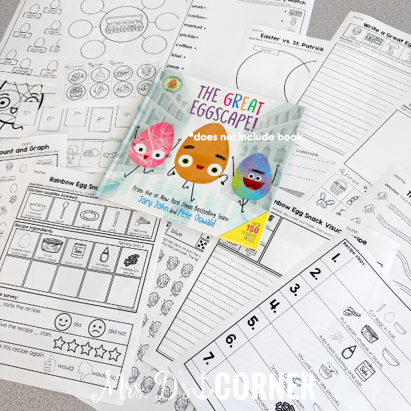 The Great Eggscape Book Companion | Jory John Story Extension Activities