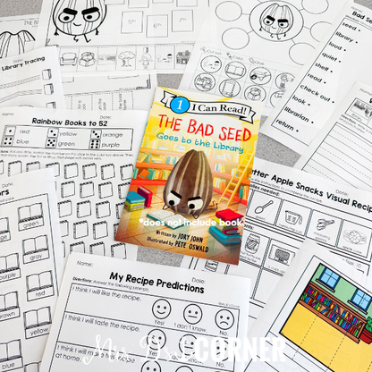 The Bad Seed Goes to the Library Book Companion | Jory John Story Extension Activities