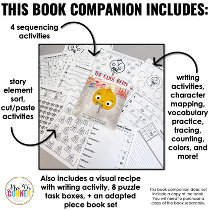 The Cool Bean Book Companion | Jory John Story Extension Activities