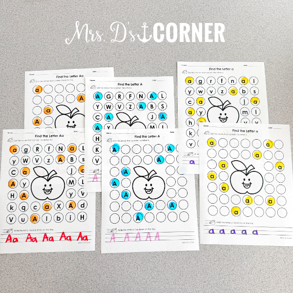 Alphabet Dotter Activities | 7 Dotter Activities for Each Letter