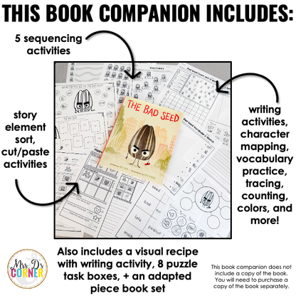 The Bad Seed Book Companion | Jory John Story Extension Activities