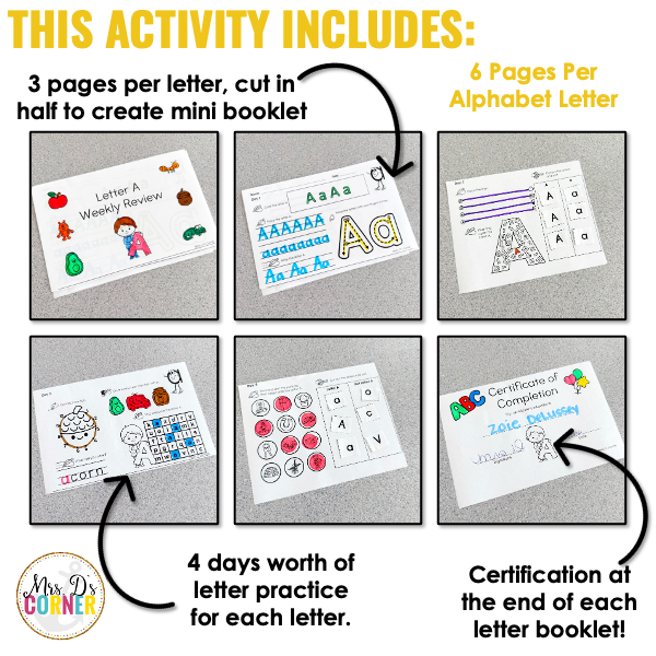 Letter of the Day Booklet | Weekly Alphabet Letter Review Booklet