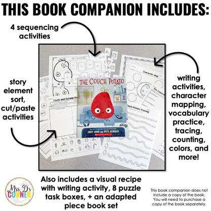 The Couch Potato Book Companion | Jory John Story Extension Activities