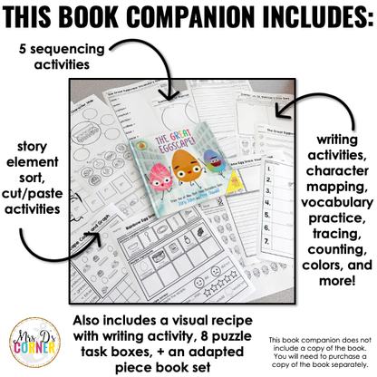 The Great Eggscape Book Companion | Jory John Story Extension Activities
