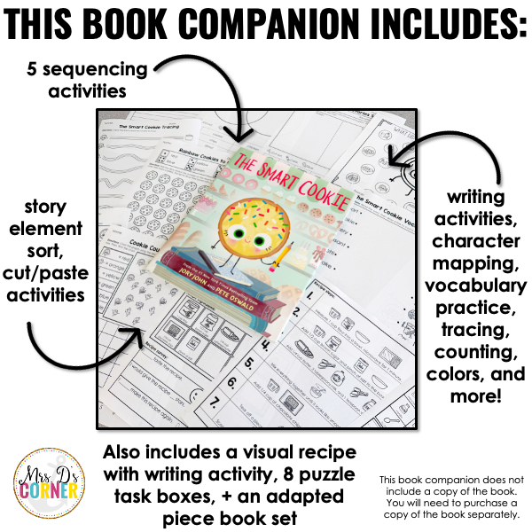 The Smart Cookie Book Companion | Jory John Story Extension Activities