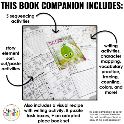 The Sour Grape Companion | Jory John Story Extension Activities