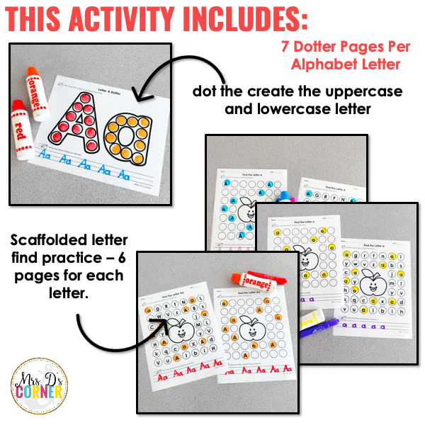 Alphabet Dotter Activities | 7 Dotter Activities for Each Letter