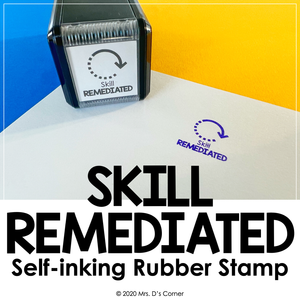 Skill Remediated Self-inking Rubber Stamp | Mrs. D's Rubber Stamp Collection