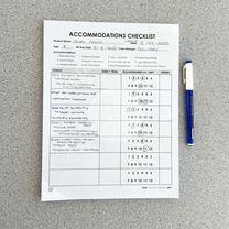 Accommodations Checklist Data Notepad | 50 Sheets – mrsdsshop