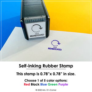 Skill Remediated Self-inking Rubber Stamp | Mrs. D's Rubber Stamp Collection