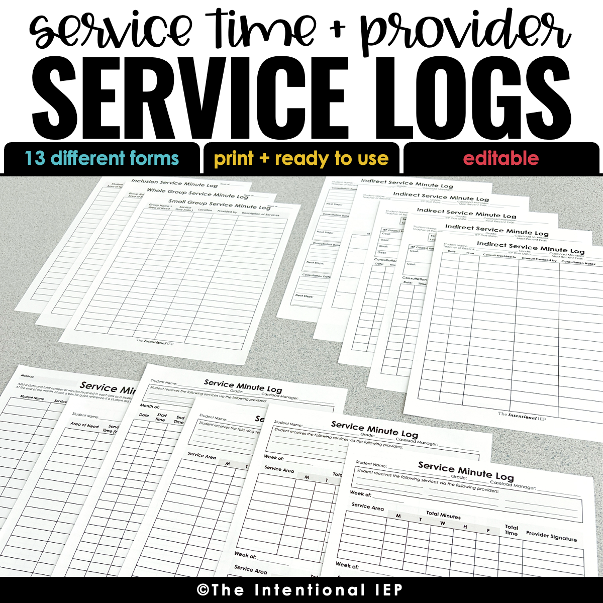 Sample Format Service Log Editable Service Minute Logs + Service Provider Logs | 22 Service Log ...
