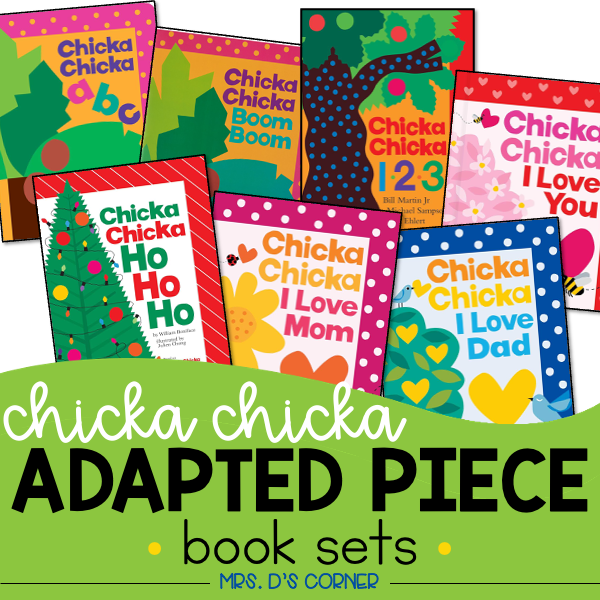 Chicka Chicka Adapted Piece Book Set [ 7 book sets included! ]