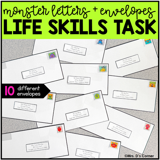 Addressing an Envelope | Monsters Life Skills Center How to Address an Envelope
