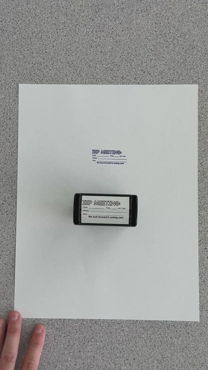 IEP Meeting Reminder Self-inking Rubber Stamp | Mrs. D's Rubber Stamp Collection