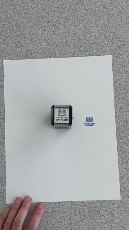 Passage Read to Student Self-inking Rubber Stamp | Mrs. D's Rubber Stamp Collection