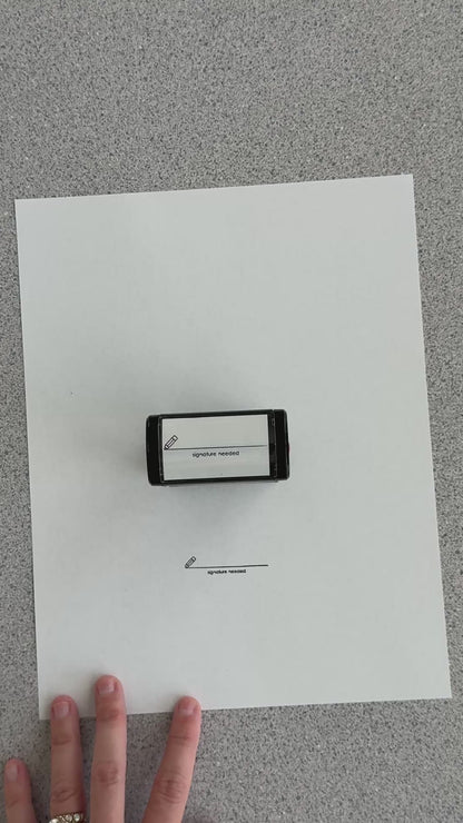 Signature Needed Self-inking Rubber Stamp | Mrs. D's Rubber Stamp Collection
