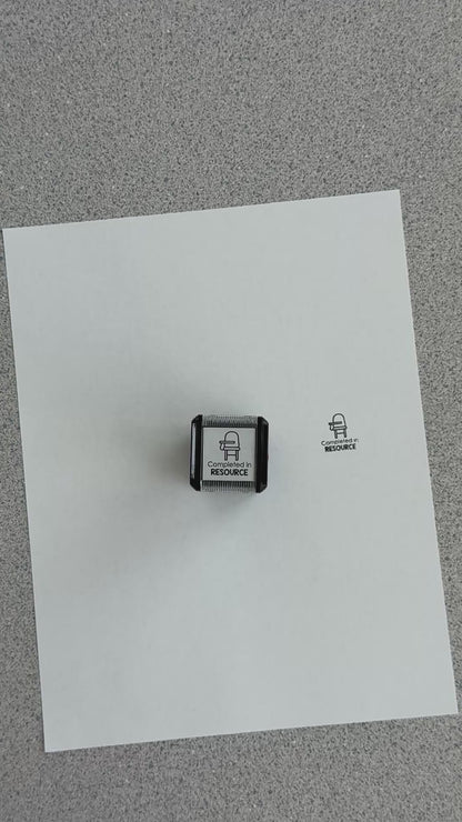 Completed in Resource Self-inking Rubber Stamp | Mrs. D's Rubber Stamp Collection