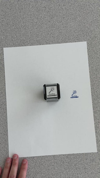Modified Assignment Self-inking Rubber Stamp | Mrs. D's Rubber Stamp Collection