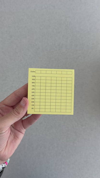 IEP Goal Mastery Progress Graph Sticky Note Pad | 50 Sheets