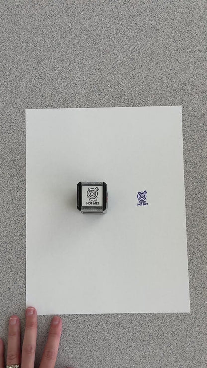 Target Not Met Self-inking Rubber Stamp | Mrs. D's Rubber Stamp Collection
