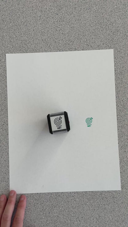 Target Met Self-inking Rubber Stamp | Mrs. D's Rubber Stamp Collection