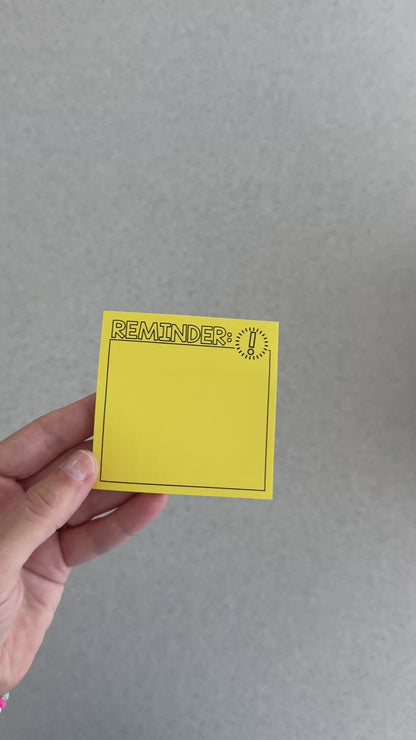 Reminder Sticky Note Pad | 50 Sheets