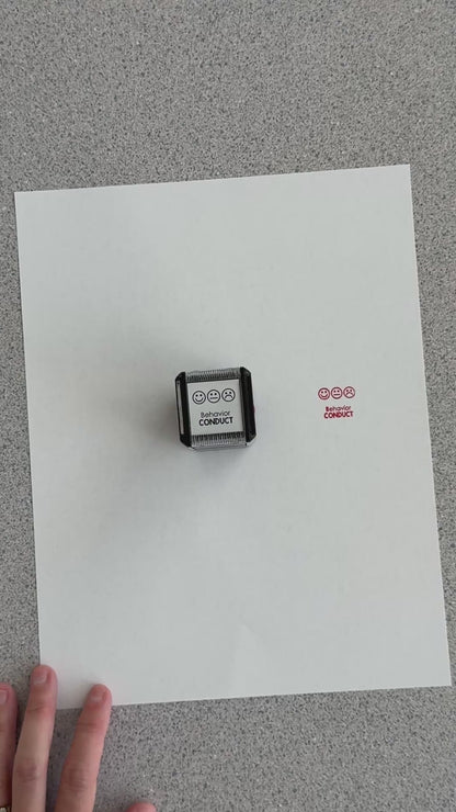 Behavior Conduct Self-inking Rubber Stamp | Mrs. D's Rubber Stamp Collection