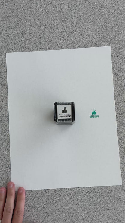 Continues to Show Improvement Self-inking Rubber Stamp | Mrs. D's Rubber Stamp Collection