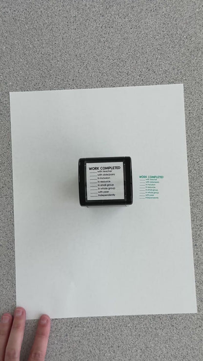 Work Completed in Self-inking Rubber Stamp | Mrs. D's Rubber Stamp Collection