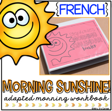 Load image into Gallery viewer, FRENCH Morning Adapted Work Binder® (for Special Needs)