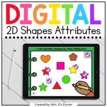 Load image into Gallery viewer, 2D Shape Attributes Digital Activity | Distance Learning