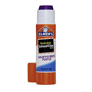 Elmer's Disappearing Purple School Glue, Washable, 12 Pack