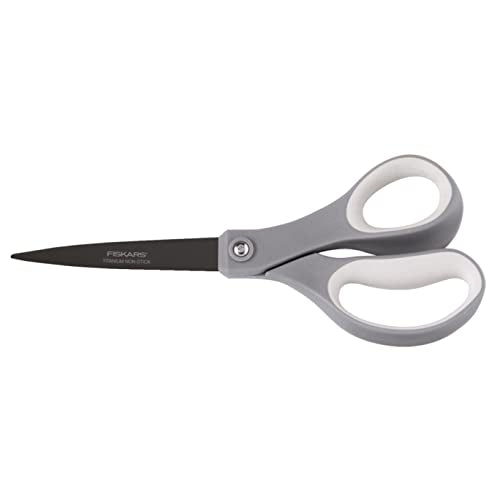 Fiskars 1541301001 Non-Stick Titanium Softgrip Scissors, 8