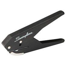 Load image into Gallery viewer, Swingline 1 Hole Punch, Hole Puncher, Low Force, 20 Sheet Punch Capacity, Plier, Black (74017)