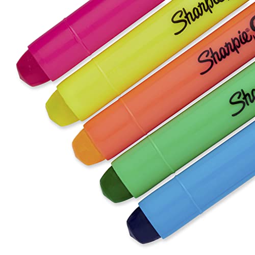 SHARPIE Gel Highlighters, Bullet Tip, Assorted Colors, 5 Count