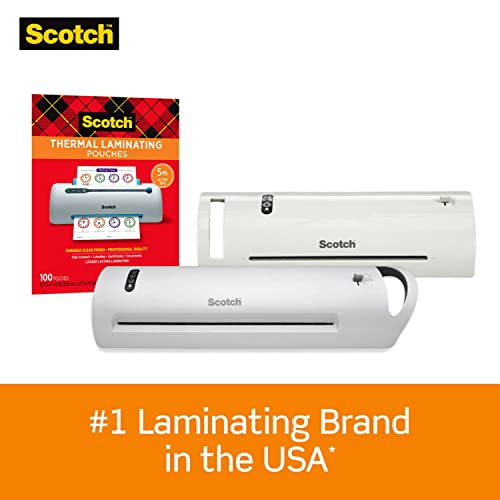 Scotch TL902VP Thermal Laminator, 1 Laminating Machine, White, Laminate Recipe Cards, Photos and Documents, For Home, Office or School Supplies, 9 in.