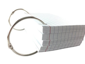 Clipco Book Rings Assorted Sizes Small, Medium and Large Nickel Plated (250-Pack)