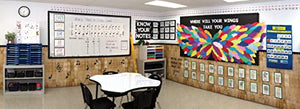 Classroom Keepers 12" x 18" Construction Paper Storage, 10-Slot, White, 17"H x 27"W x 19"D, 1 Unit